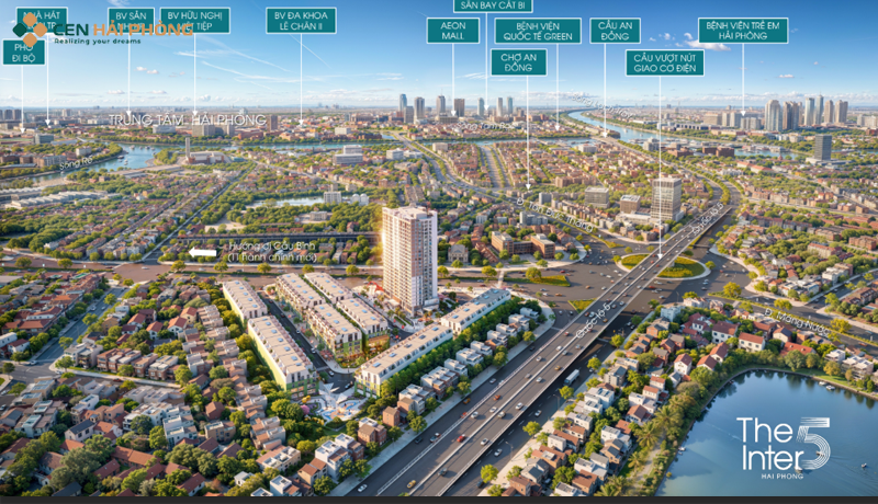 Cao tầng The Inter5 tọa lạc tại 187 Tôn Đức Thắng Hải Phòng