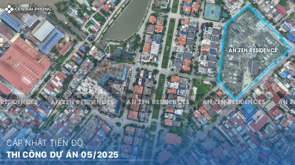 Cập nhật tiến độ thi công chung cư An Zen Residences Hải Phòng Tiến độ thi công dự án An Zen Residences
