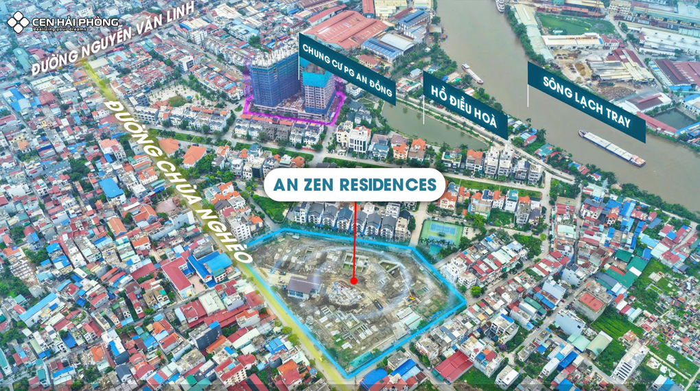 Vị trí dự án An Zen Residences Sơ đồ vị trí dự án An Zen Residences