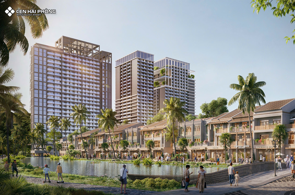Shophouse nhà phố tại dự án Cát Bà Sun Group Shophouse nhà phố Xanh Island Sun Cát Bà
