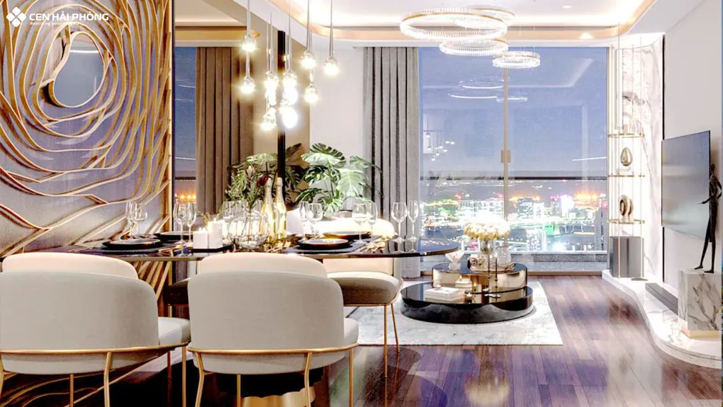 Thiết kế căn hộ Rose Residence Hoàng Huy Commerce Thiết kế căn hộ Rose Residence tiện nghi