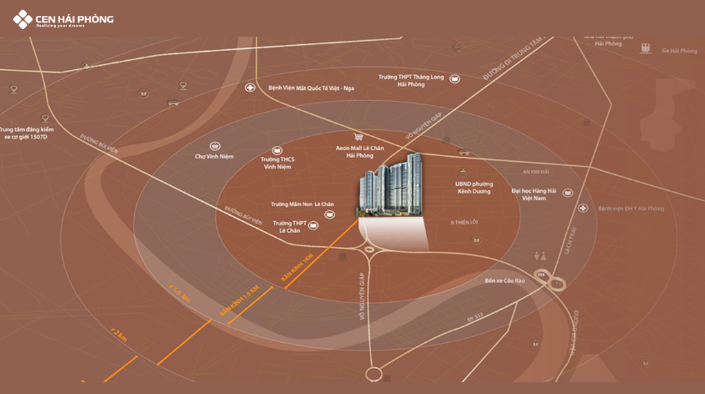 Vị trí dự án Rose Residence Vị trí dự án Rose Residence Hoàng Huy