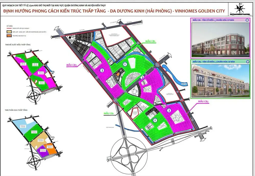 Bản đồ quy hoạch dự án Vinhomes Golden City Dương Kinh Bản đồ quy hoạch dự án Vinhome Dương Kinh Kiến Thụy