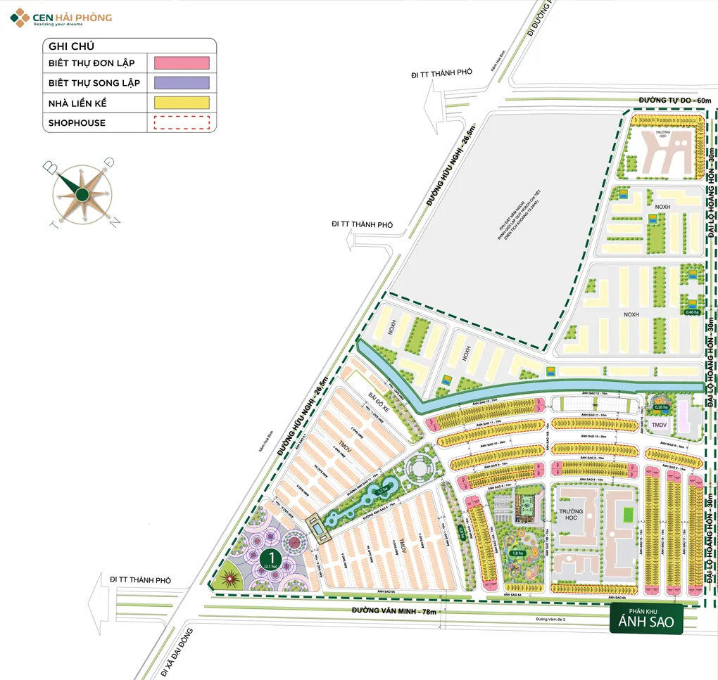 Phân khu Ánh Sao dự án Vinhomes Dương Kinh Phân khu Ánh Sao dự án Vinhomes Golden City