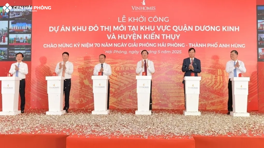 Lễ khởi công dự án Vinhomes Dương Kinh Lễ khởi công dự án Vinhomes Golden City