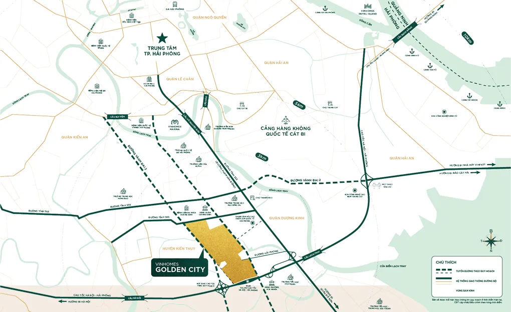 Sơ đồ dự án Vinhomes Golden City