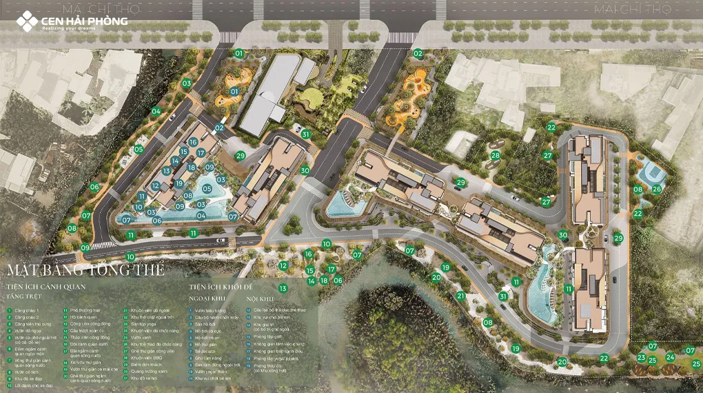 Mặt bằng tổng thể dự án The Ambience Gamuda Land Hải Phòng Mặt bằng tổng thể dự án The Ambience Hải Phòng