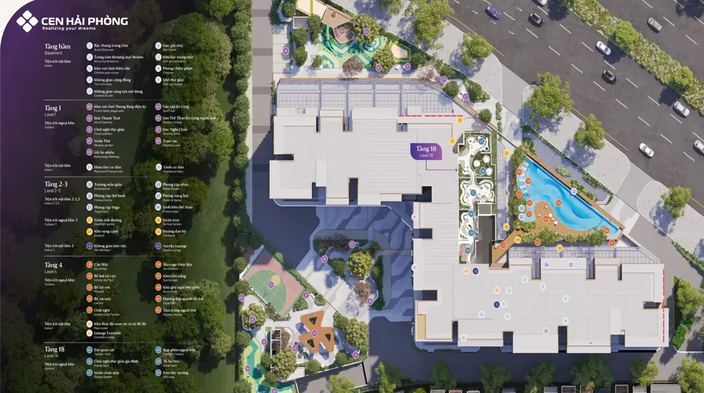 Tiện ích dự án The Ambience Gamuda Land Tiện ích dự án The Ambience Gamuda Hải Phòng