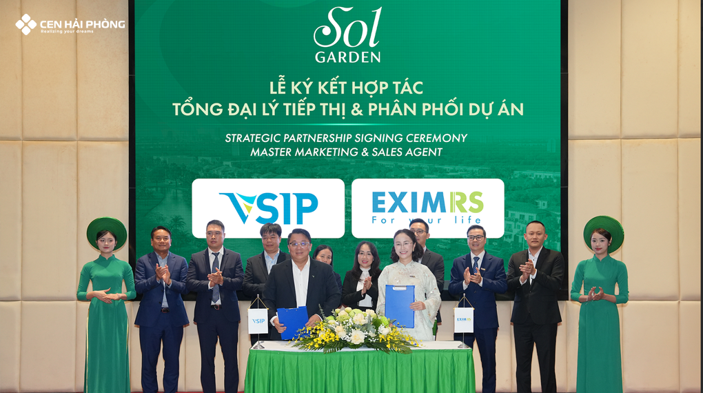 EximRS trở thành tổng đại lý tiếp thị và phân phối Sol Garden Thủy Nguyên