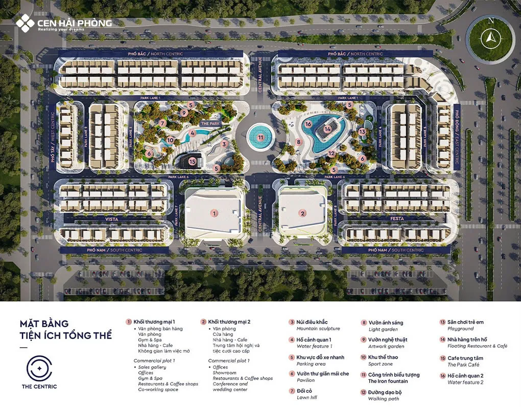 Mặt bằng tiện ích dự án The Centric Hải Phòng được phát triển bởi chủ đầu tư Masterise Homes. Mặt bằng tiện ích dự án The Centric Hải Phòng được phát triển bởi chủ đầu tư Masterise Homes.