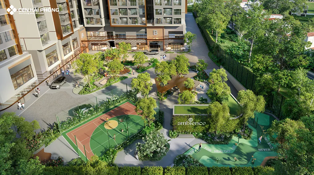 Công viên xanh tại The Ambience Hải Phòng
