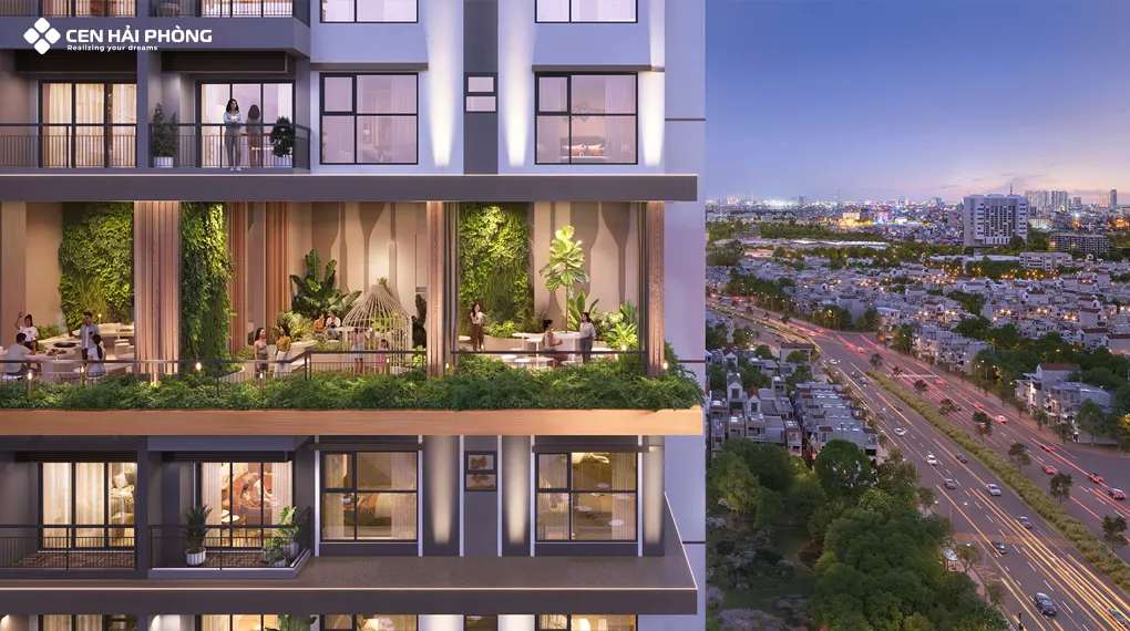 Thiết kế sống xanh tại The Ambience Hải Phòng