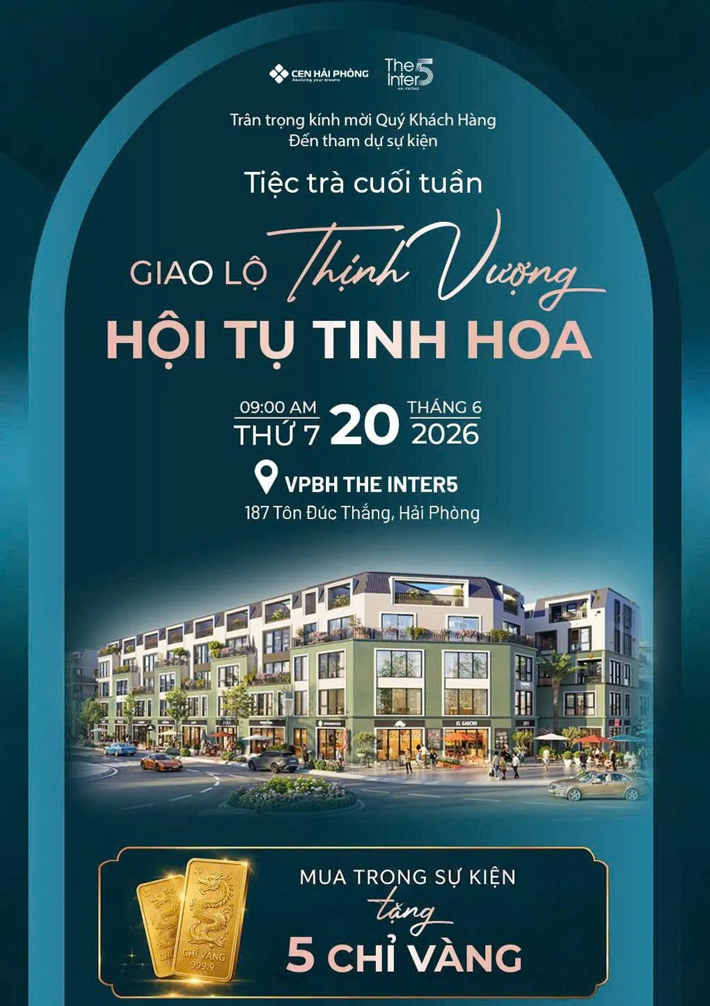 Tiệc trà The Inter5 - Giao lộ thịnh vượng, hội tụ tinh hoa