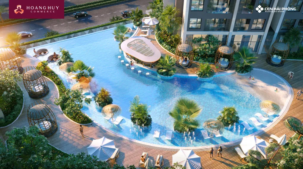 Rose Residence - Bể bơi vô cực giữa tầng không